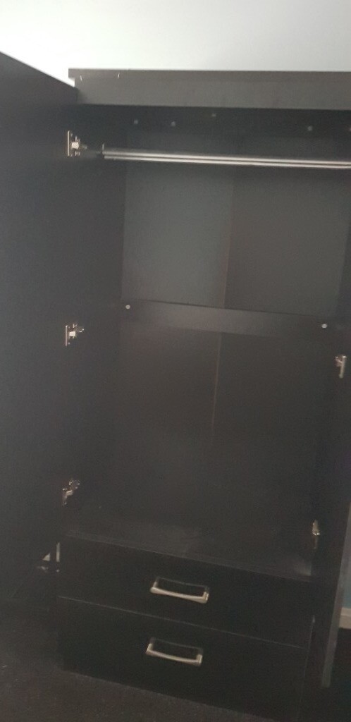 Gloss Black Wardrobe Never Been Used Cheap In Bellshill