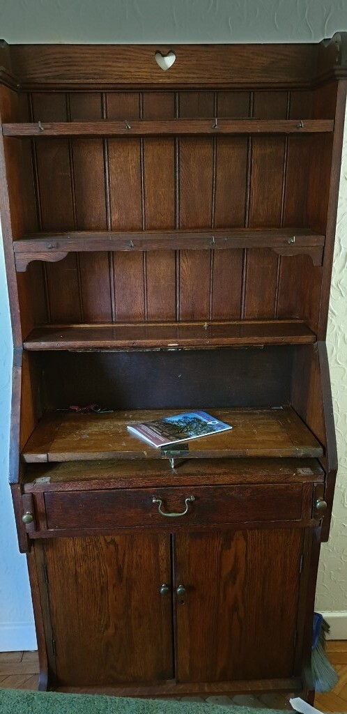 Vintage Welsh Dresser Hinged Table Needs New Hinges In