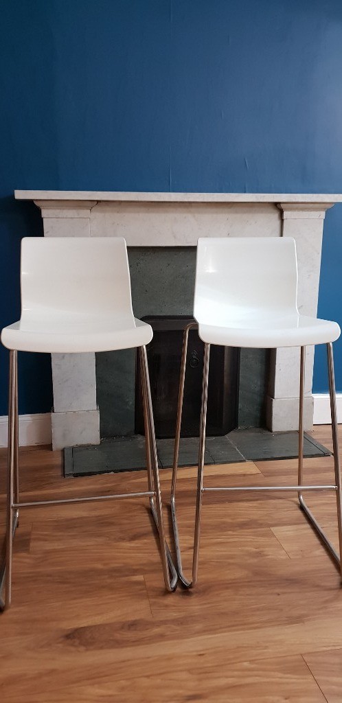 2 x White Ikea Bar Stools | in Burnside, Glasgow | Gumtree