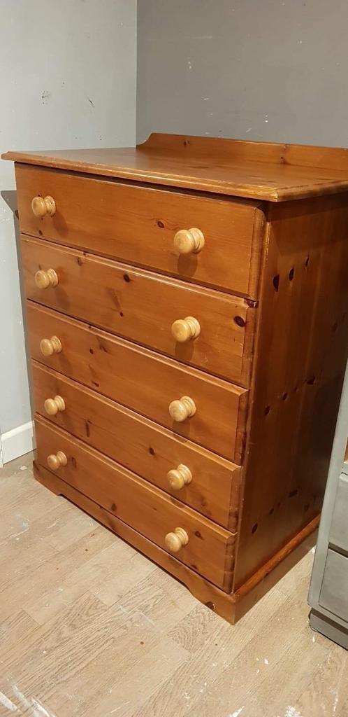 Cheap Pine Drawers 5 Drawer In Plymouth Devon Gumtree