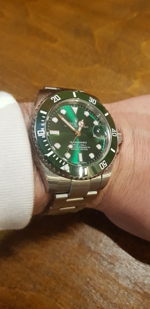 ROLEX SUBMARINER HULK GREEN FACE | in Hoxton, London | Gumtree
