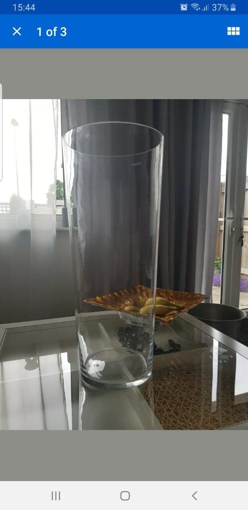 Tk Maxx Large Heavy Glass Vase Home Floor Flower Clear Glass Vase 25 5 In Manchester Gumtree