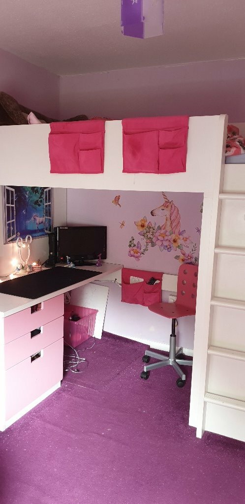 Ikea Loft Bed Combo With Draws And Wardrobe In Newcastle Tyne