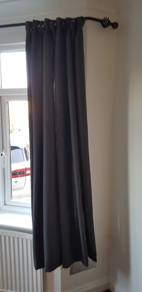 John Lewis Steel Grey Curtains X 2 Pairs In Flackwell Heath