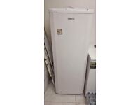 5ft 7 inch tall white beko class a frost free upright freezer+good working order+DELIVERY