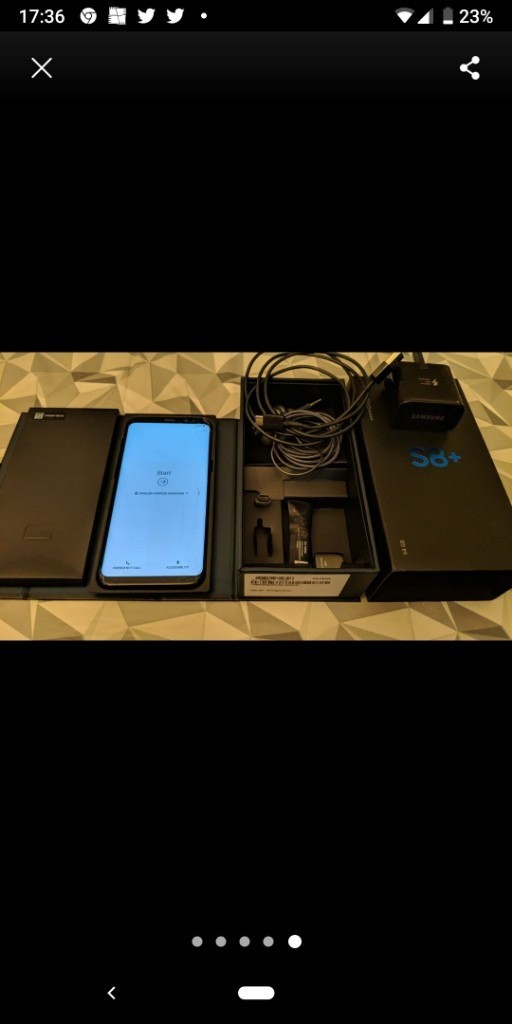 Samsung Galaxy S8 Plus (cracked front screen) in Edmonton, London