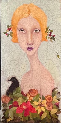 Cassandra Christensen-Barney-Beauty Canvas Stretched S & N  W/Cert Ready To Hang
