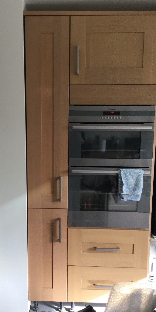 Wickes Tiverton oak shaker kitchen larder cupboard unit Pull out 300mm