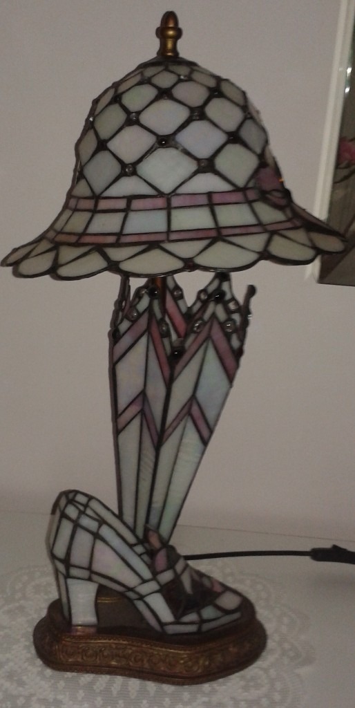 Tiffany Shoe, Hat & Umbrella Table Lamp in Ferndale, Rhondda Cynon