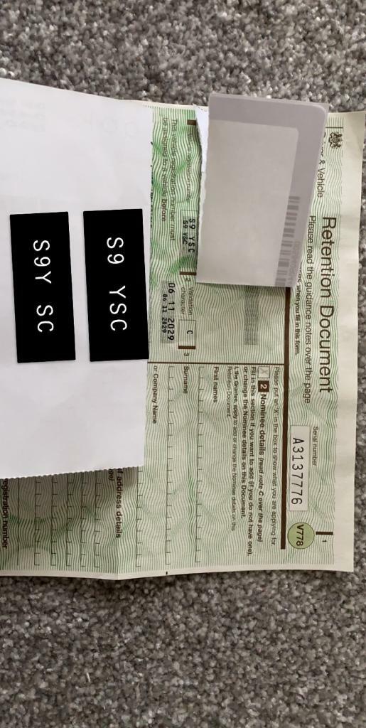 Personalised Reg / Cherished Reg Number Plate in Limavady, County