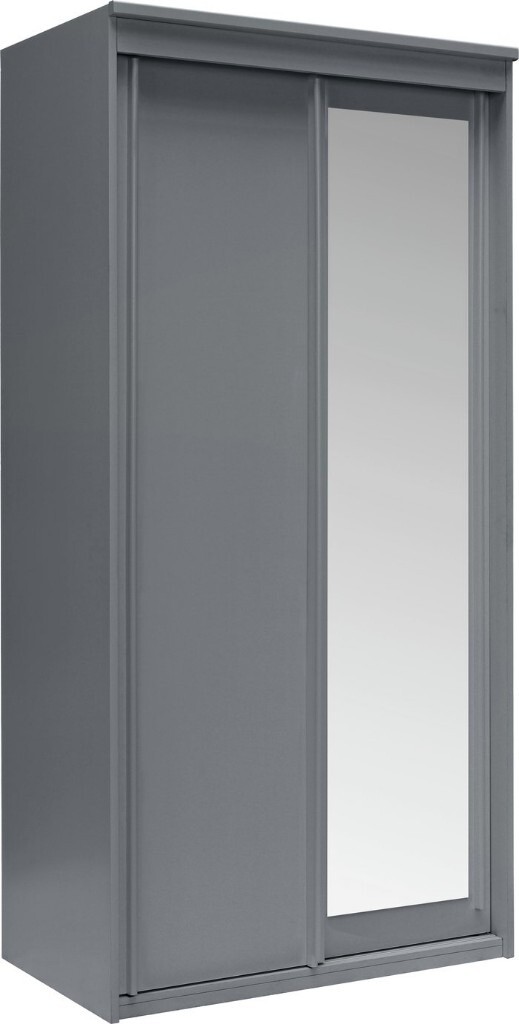 Ex Display Argos Home Hallingford Grey 2 Door Sliding Mirrored