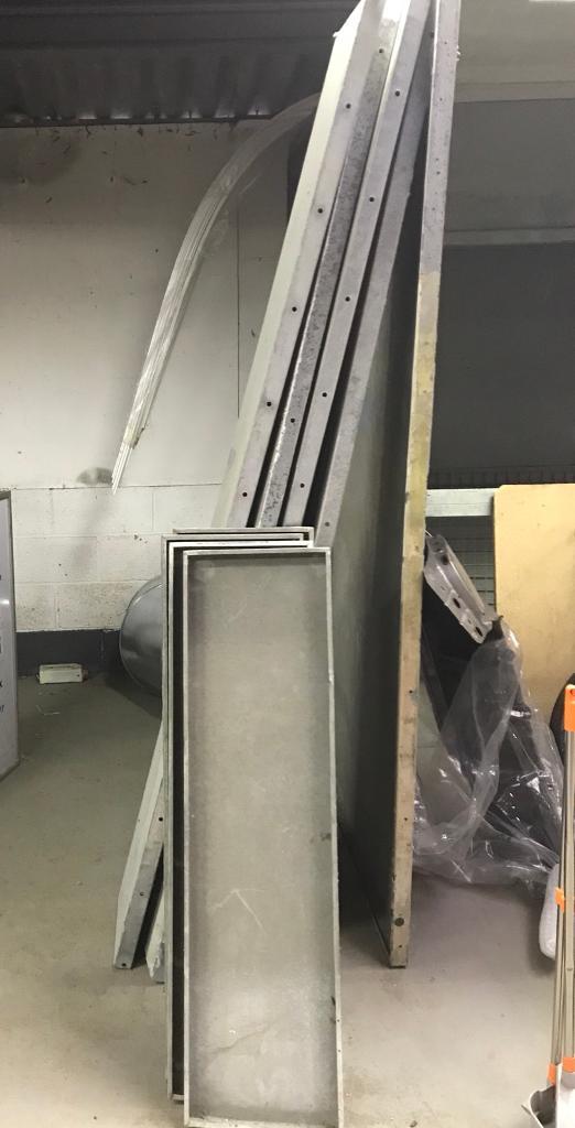 8x Galvanised Steel Spray Booth Panels in Watlington, Oxfordshire