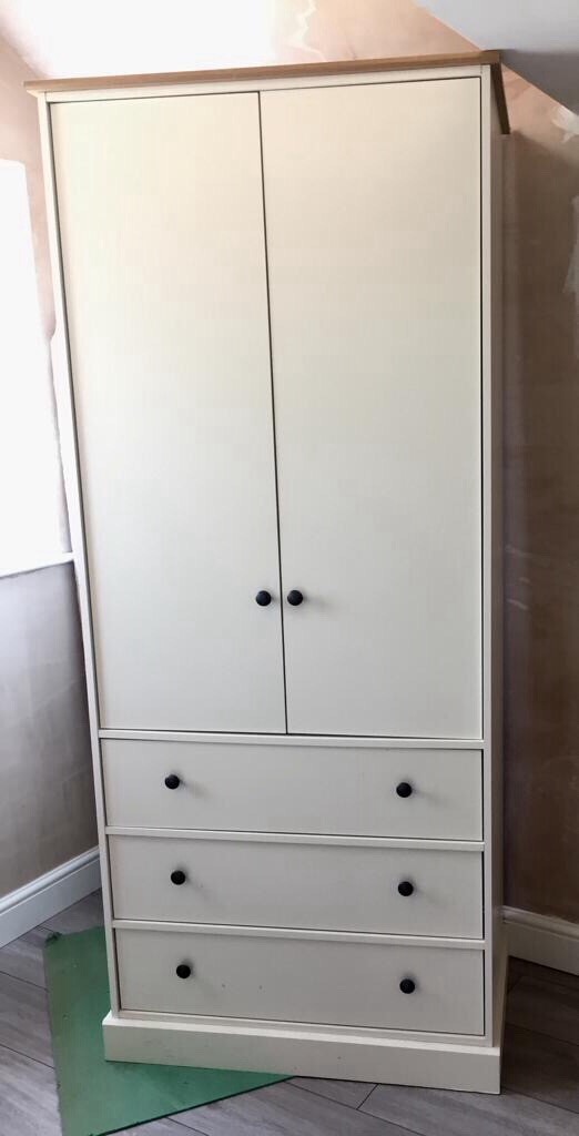 Oak Effect Ivory Argos Home Kensington 2 Dr 3 Drw Wardrobe Diy