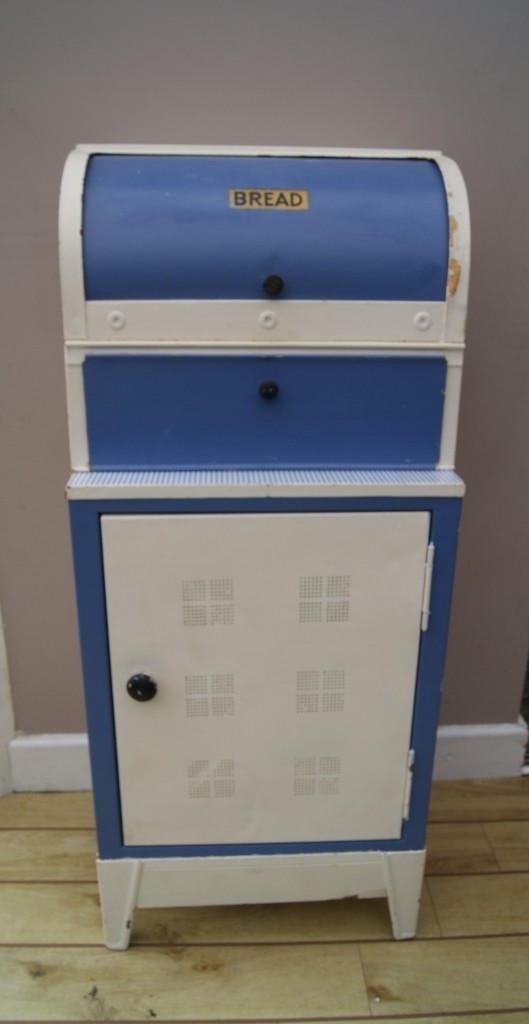 ORIGINAL VINTAGE RETRO METAL KITCHEN & BREAD BIN CAMPER VAN