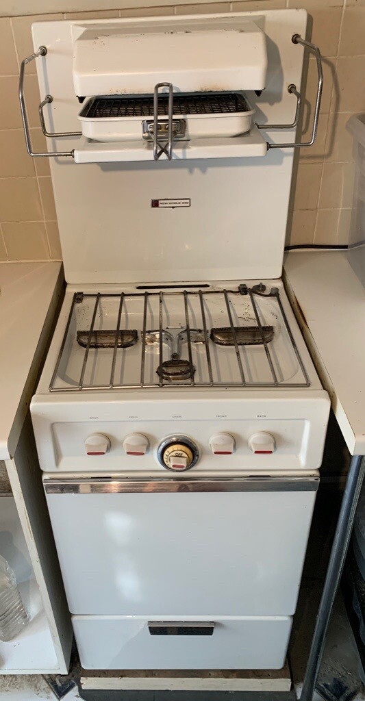 Vintage & very rare Gas Cooker & Grill (circa. 1950/1960s) white in