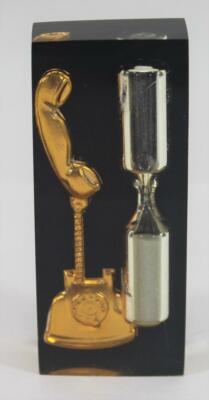 Vintage Lucite McDonough Telephone Cooperative Telephone Timer in Original Box