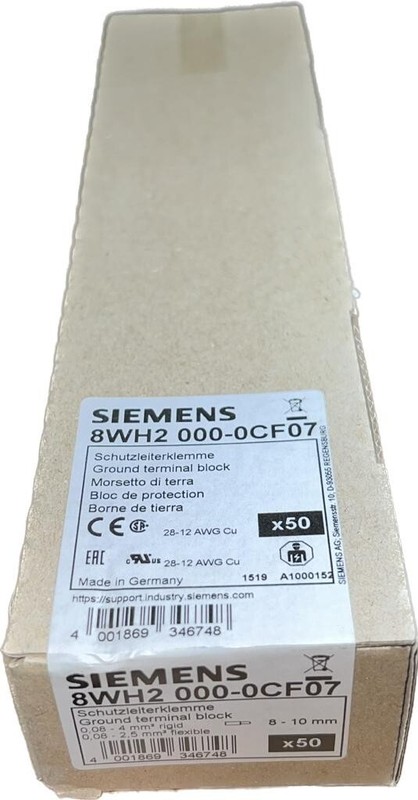 50x Siemens 8wh2 000-0cf07 | 8wh2000-0cf07 | Schutzleiterklemme
