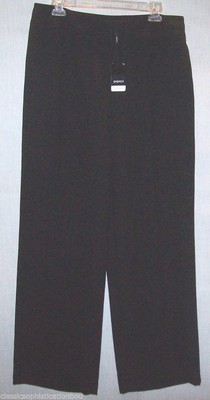 Papaya Pants Sz 14 Black Boot Cut Dress Casual Slacks L