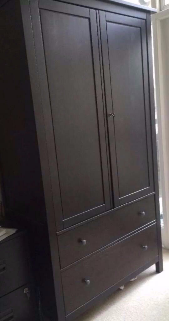 Ikea Hemnes Black Wardrobe In Aigburth Merseyside Gumtree