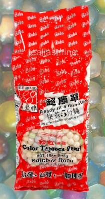 Rainbow Tapioca Pearls Bubble Tea Ready in 5 Minutes 2.2 lbs. E-FA Brand