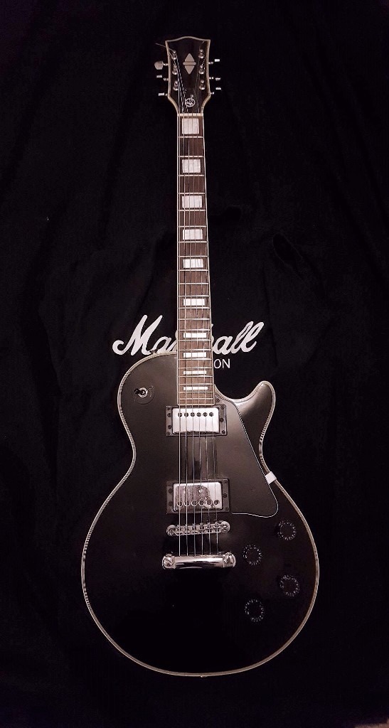 Vintage 70s Kay Les Paul Copy Electric Guitar Black Right Handed