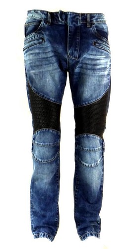 Dsquared2 Tidy Biker Jeans Distressed Denim Dlue Men`s Size
