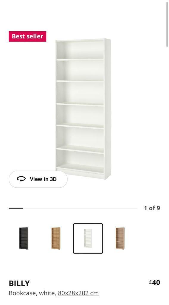 Ikea Billy Bookcase White In, Ikea White Malm Bookcase
