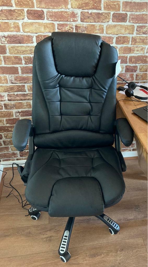 Heated Massage Office Chair Leather Gaming Recliner Swivel Computer in Charing Cross
