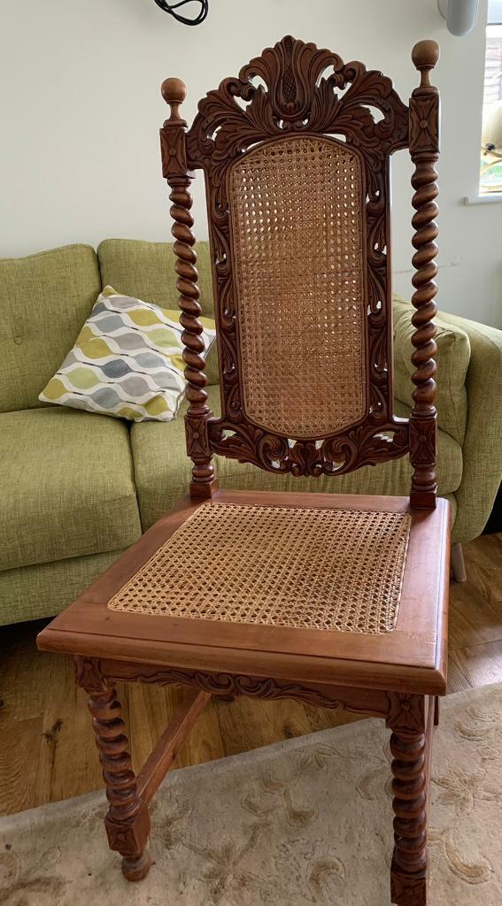 Ornate Mahogany Chair in Bridgend Gumtree