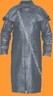 Pre-owned Allstate Leather Mens Buffalo Leather Biker Duster Trench Coat Jacket In Black