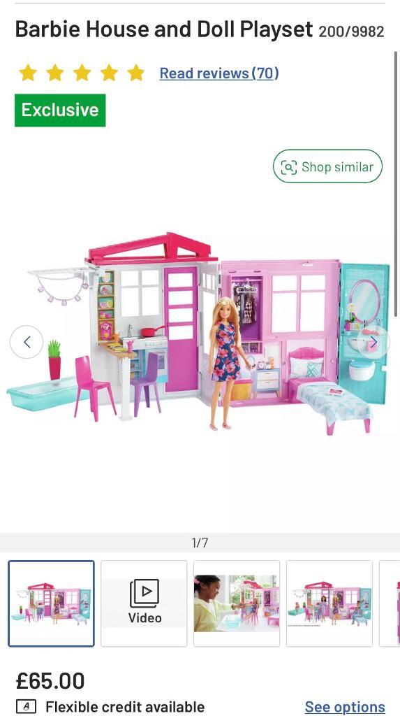 Barbie foldable house, swimming pool & Barbie | in Middlesbrough, North