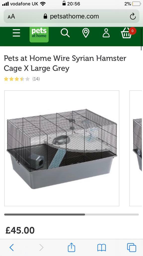 Pets At Home Large Wire Hamster Home 2025