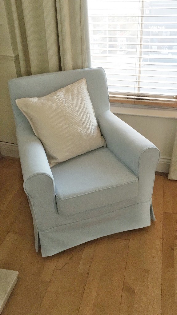 IKEA Jennylund Armchair (Nordvalla light blue) Two Available in