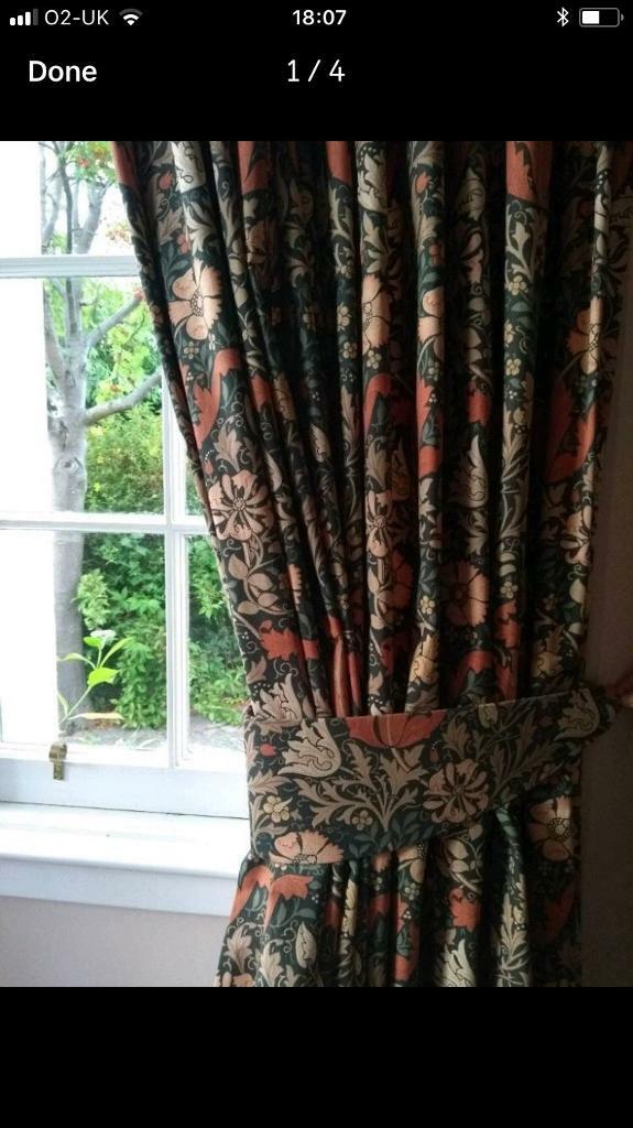 Curtains long bay window in Southside Glasgow $ 86 JPG