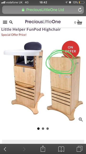 Little Helper Fun Pod Kitchen Helper High Chair In Bournemouth