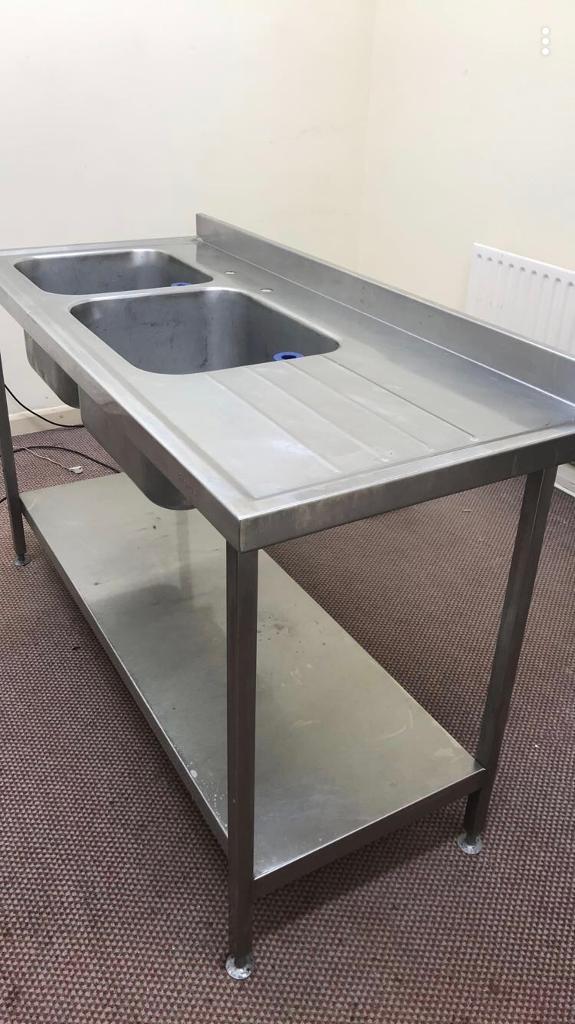 Stainless steel commercial double sink in Lincoln, Lincolnshire Gumtree