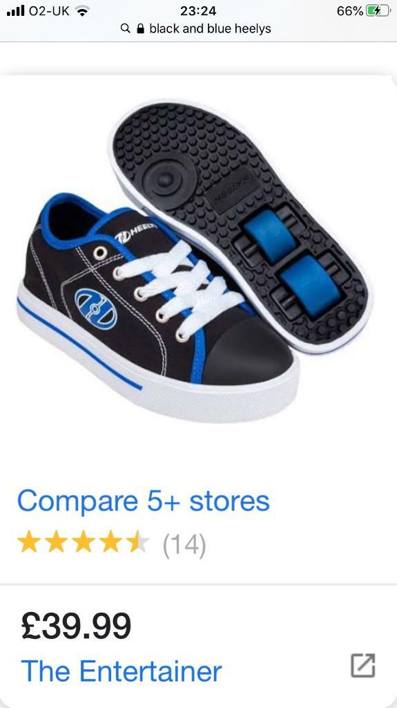 heelys blue and black