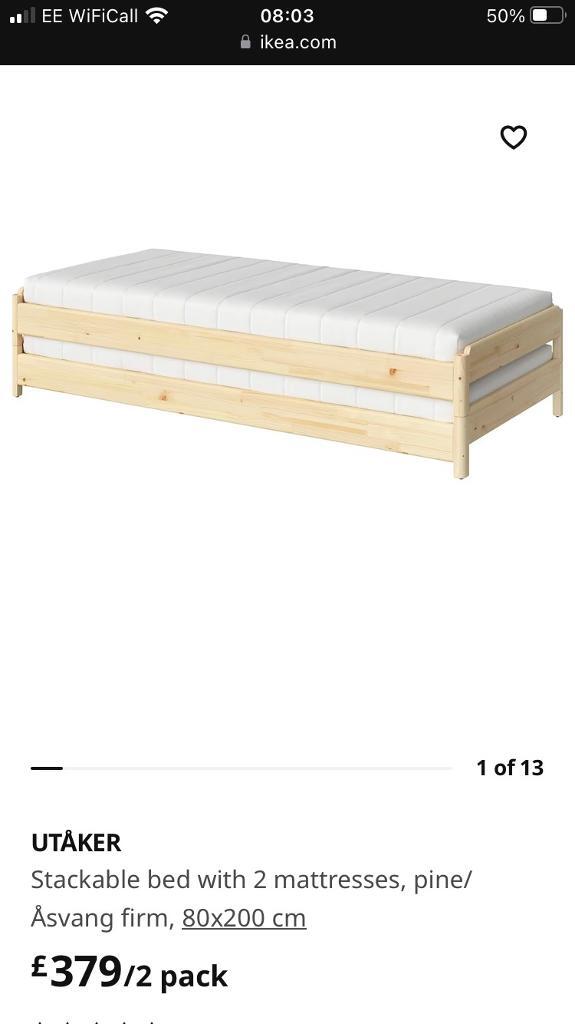 Stackable Bed IKEA Utaker in Cambridge, Cambridgeshire Gumtree