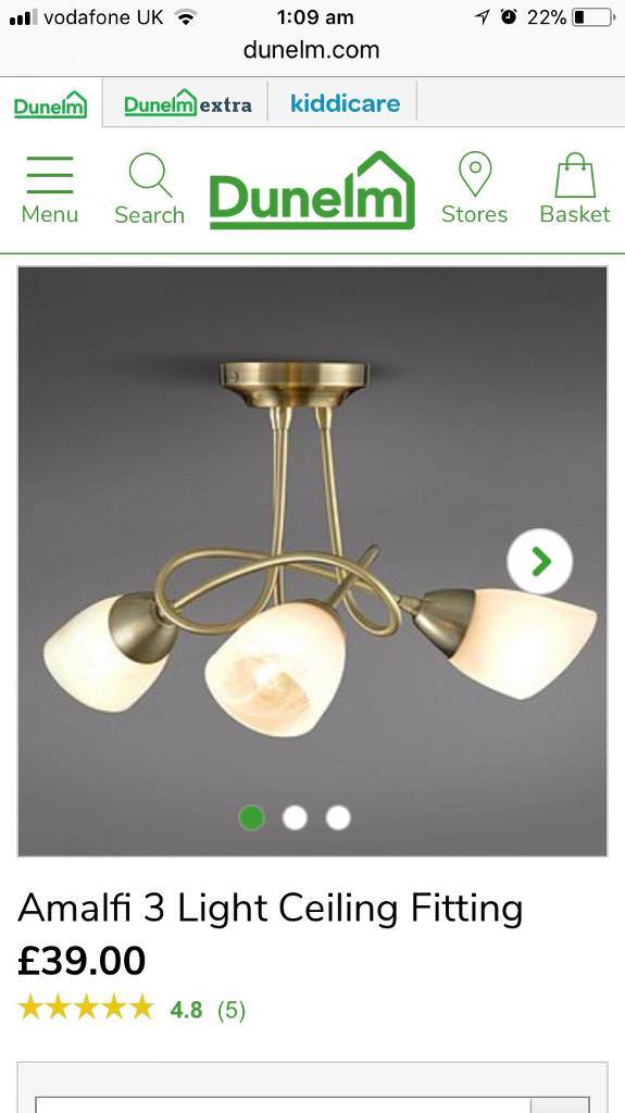 Dunelm Mill Ceiling And Floor Lighting Set Exc In Ellon Aberdeenshire Gumtree