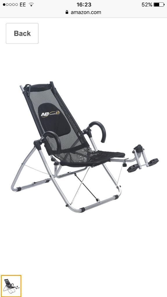 Ab Lounge XL has incredible range of motion, 180 degrees with the