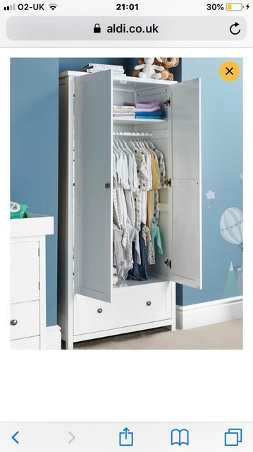 White Wardrobe Nursery Furniture In Llandaff Cardiff Gumtree