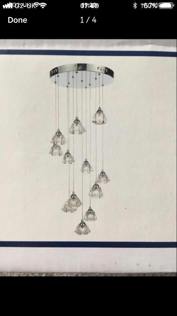 Bhs Modern Greta 12 Light Cluster Fitting Brand New Lighting In
