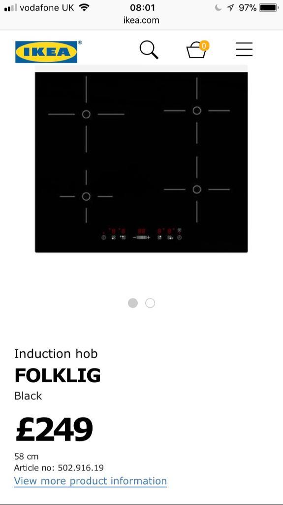 Ikea induction hob brand new in Harrogate, North Yorkshire Gumtree
