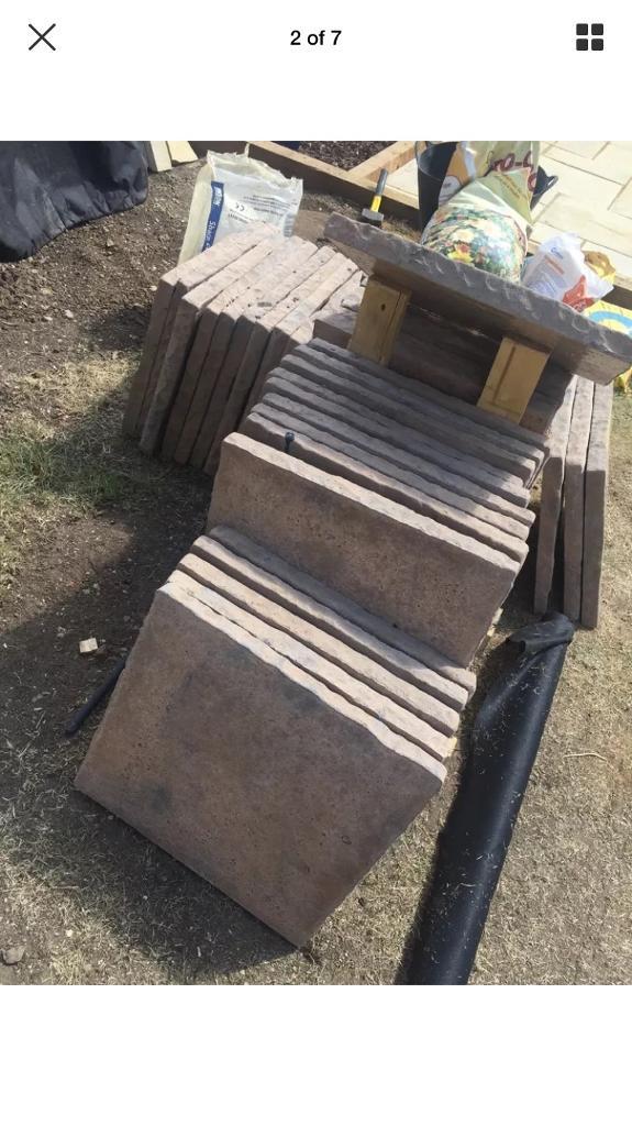 Paving slabs Marshall’s weathered yorkstone 450x450x38 in Banbury
