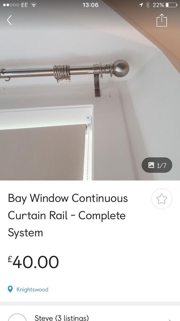 Bay window curtain pole in Shettleston Glasgow $ 86 JPG