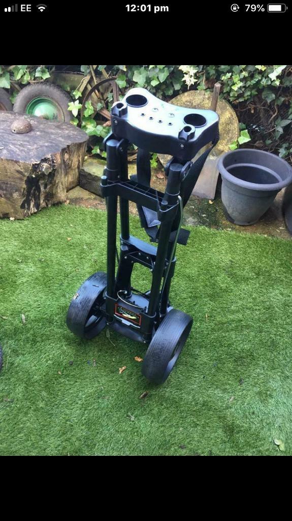 Power Kaddy,Black super lite golf caddy,removable wheels.SOLD in