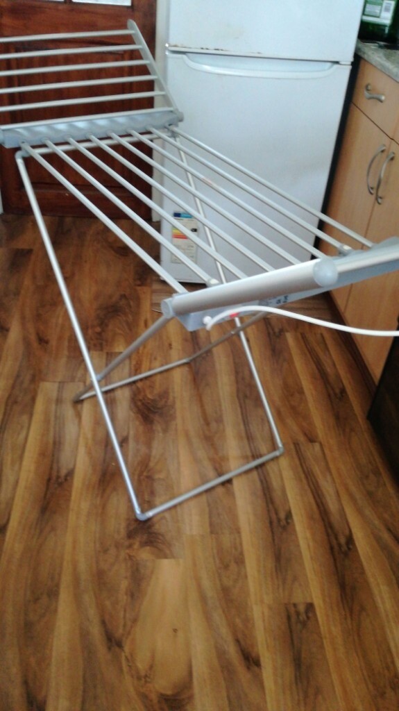 Electric Heated Folding Clothes Drying Horse Rack Airer Dryer Washing