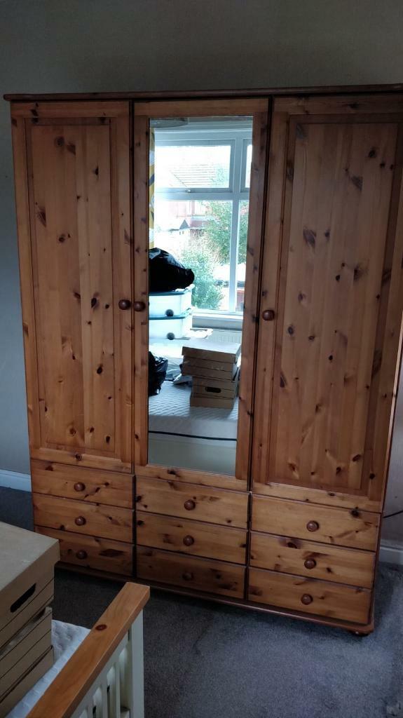 Large Wooden Wardrobe In Leyland Lancashire Gumtree