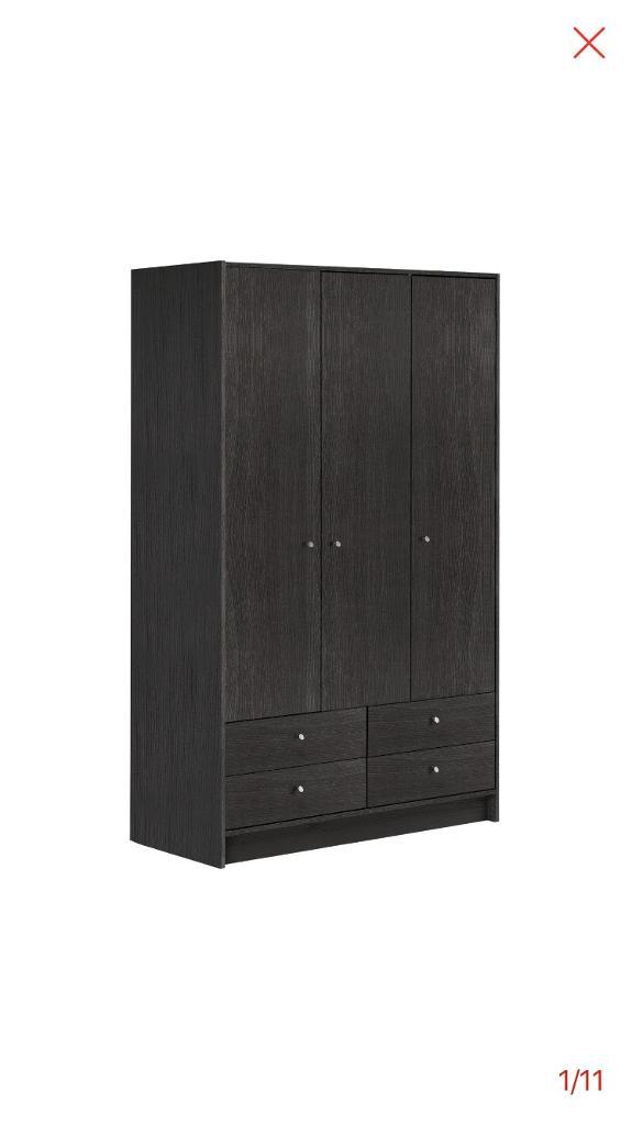 Black Double Wardrobe Argos In Beverley East Yorkshire Gumtree