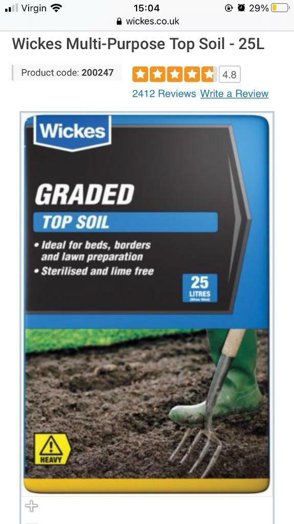 4 bags Wickes top soil in Mitcham, London Gumtree
